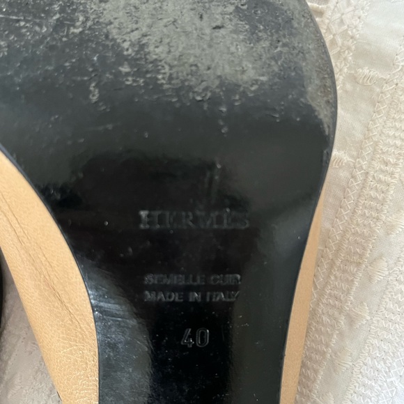 Hermes Lambskin slides - Picture 4 of 4